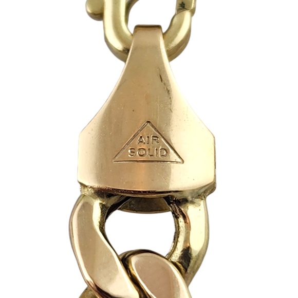 10 Karat Yellow Gold Figaro Chain Link Bracelet #18895 - Picture 8 of 9